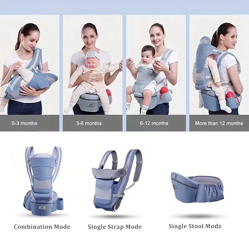 Mochila ergonômica envoltória para bebês