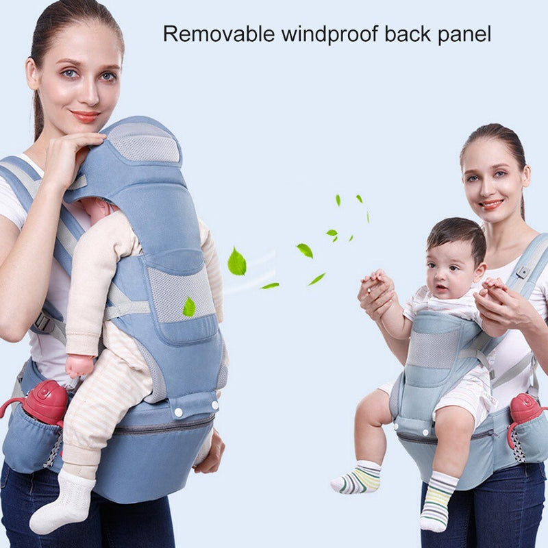 Mochila ergonômica envoltória para bebês